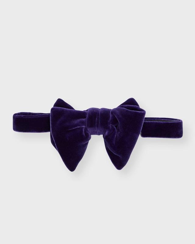 Mens Pre-Tied Velvet Bow Tie Product Image