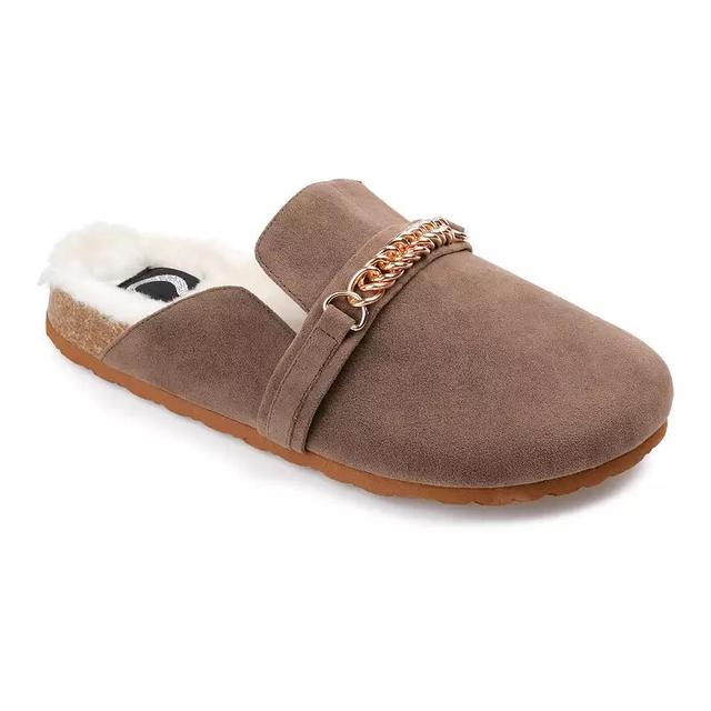 Journee Collection Quinnie Tru Comfort Foam Womens Mules Brown Product Image