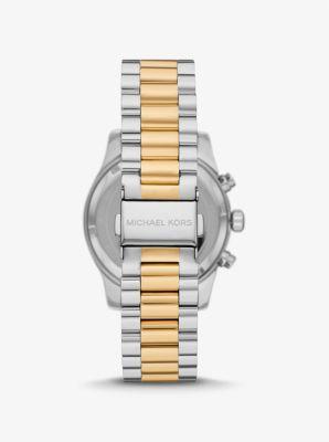 Michael Kors Womens Lexington Chronograph Two-Tone Stainless Steel Bracelet Watch 38mm Product Image