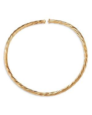 David Yurman Cable Edge Collar Necklace in Recycled 18K Yellow Gold, 14 Product Image