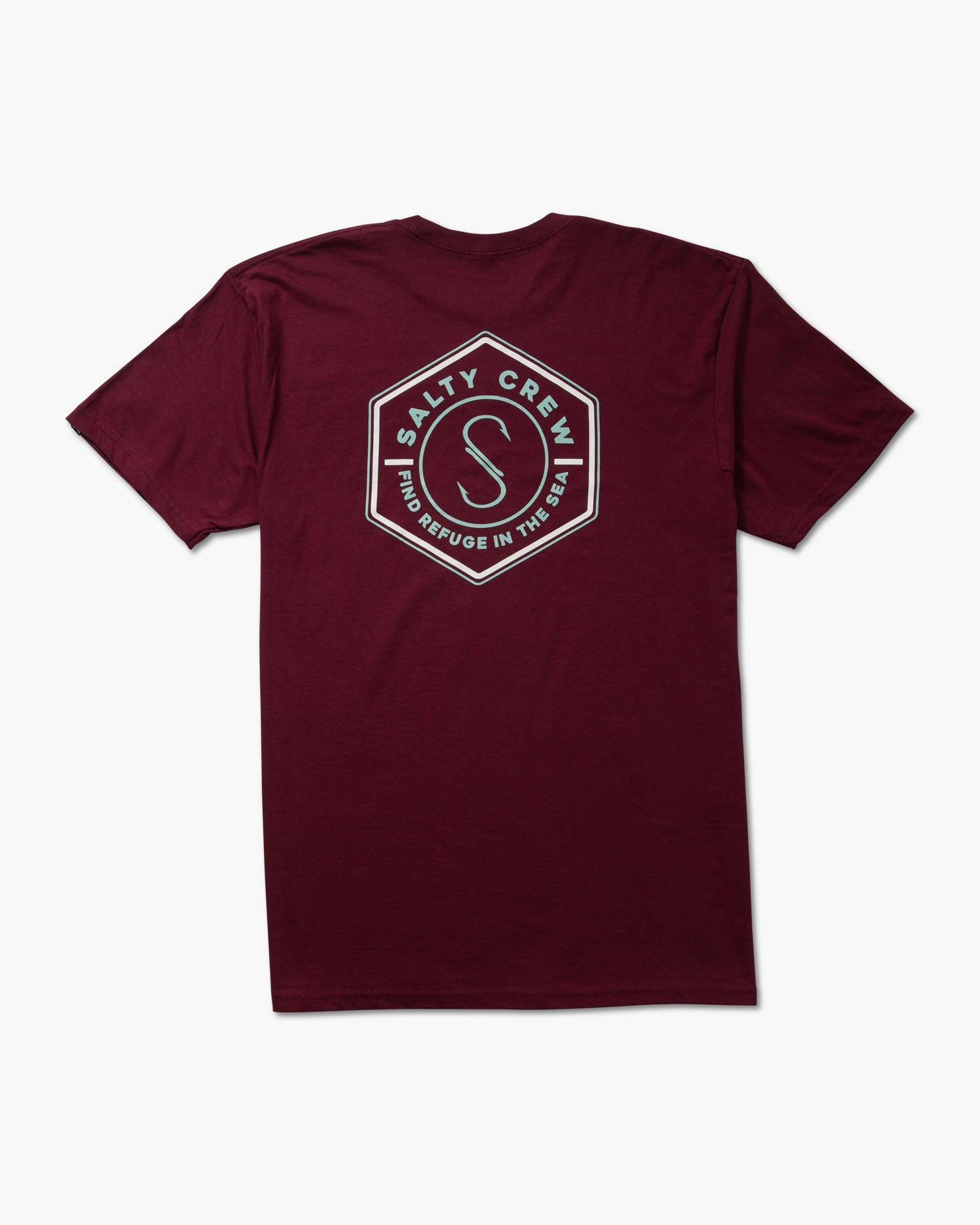 Hexed Classic Tee - Burgundy Male Product Image