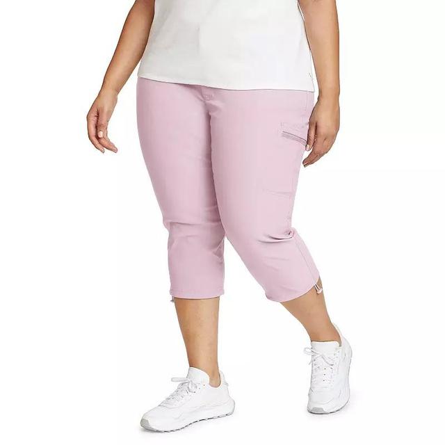 Plus Size Eddie Bauer Rainier Capris, Womens Blue Product Image