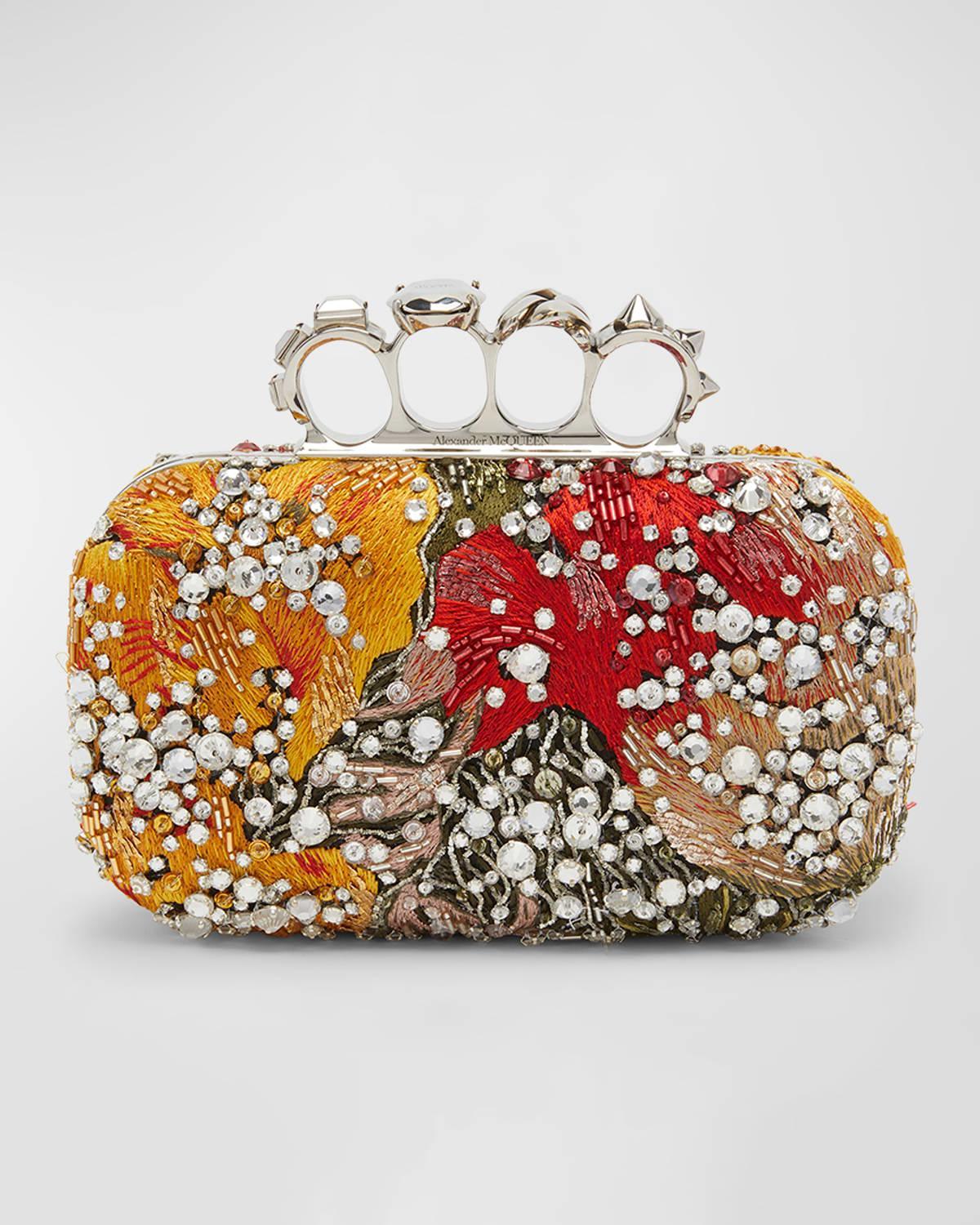 Embellished Jewel Spike Clutch Bag Product Image