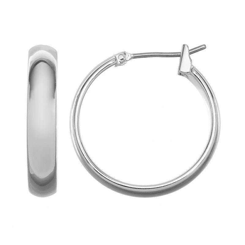 Sonoma Goods For Life Hoop Earrings, Womens, Silver Product Image