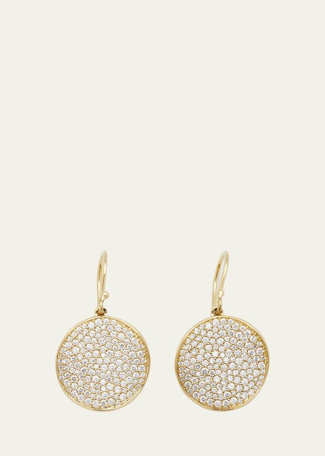 Ippolita Stardust Medium Pav Diamond Disc Drop Earrings Product Image