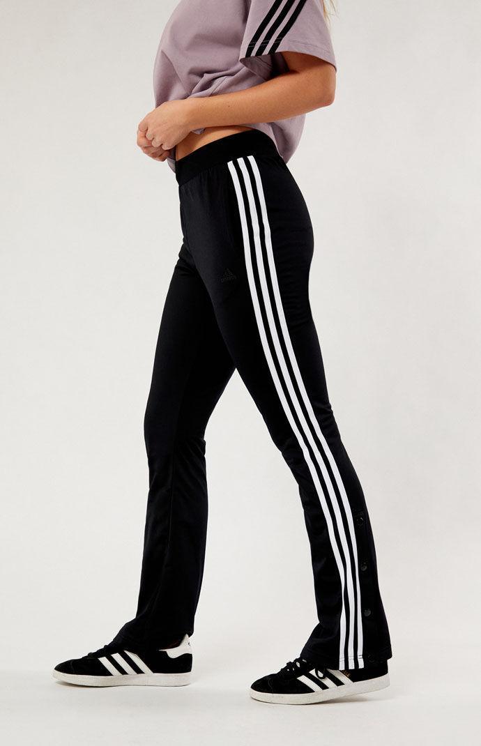 Adidas Womens Recycled Quarter Snap Tricot Track Pants - Product Image