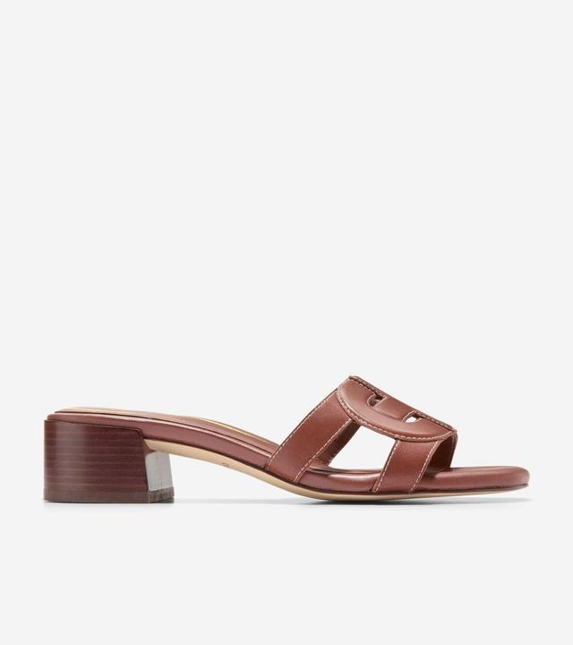 Cole Haan Womens Chrisee Block Heel Sandal - Brown Size 10 Product Image