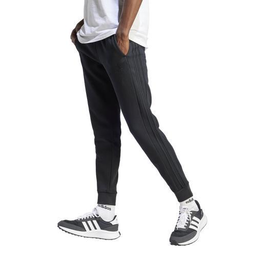 adidas Mens Essentials Fleece 3-Stripes Tapered Cuff Pants Product Image