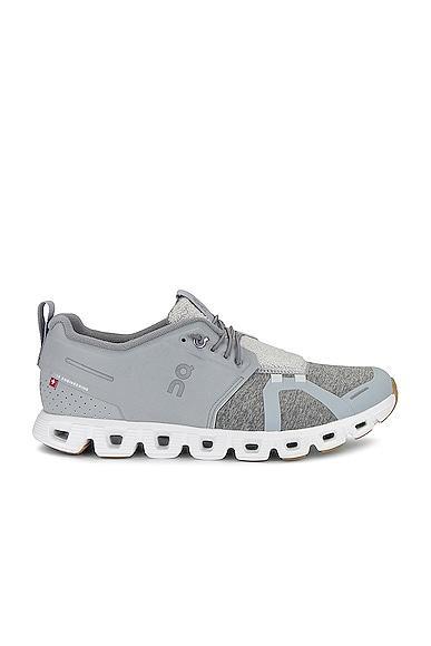 On Cloud 5 Terry in Glacier & White - Grey. Size 10.5 (also in 10, 11, 11.5, 12, 13, 8, 8.5, 9, 9.5). Product Image