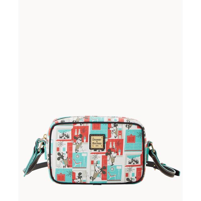 Dooney & Bourke Womens Disney Mid Century Mickey Camera Coated Cotton Crossbody Bag Product Image