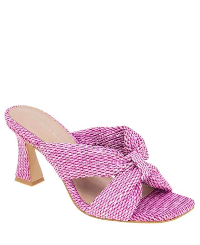 BCBGeneration Rooba Womens Slide Raffia Sandals Product Image