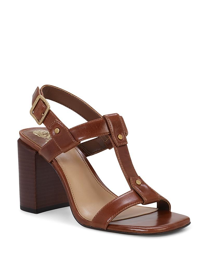 Vince Camuto Womens Clarissa T Strap Block Heel Sandals Product Image