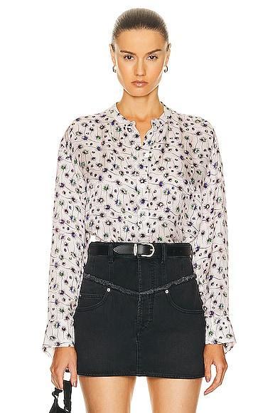 Isabel Marant Leidy Blouse in Cream Product Image