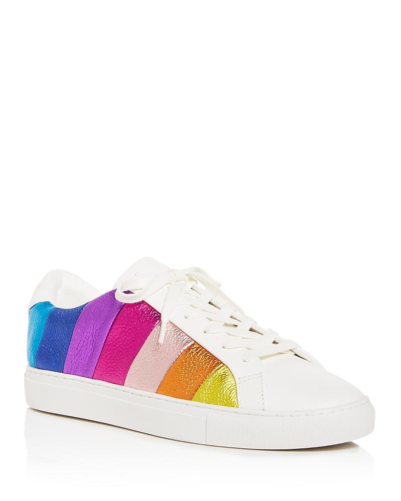 Kurt Geiger London Lane Stripe Metallic Rainbow Sneakers Product Image