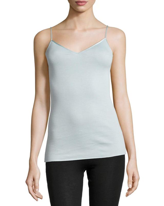 Womens Cotton Seamless V-Neck Camisole Product Image