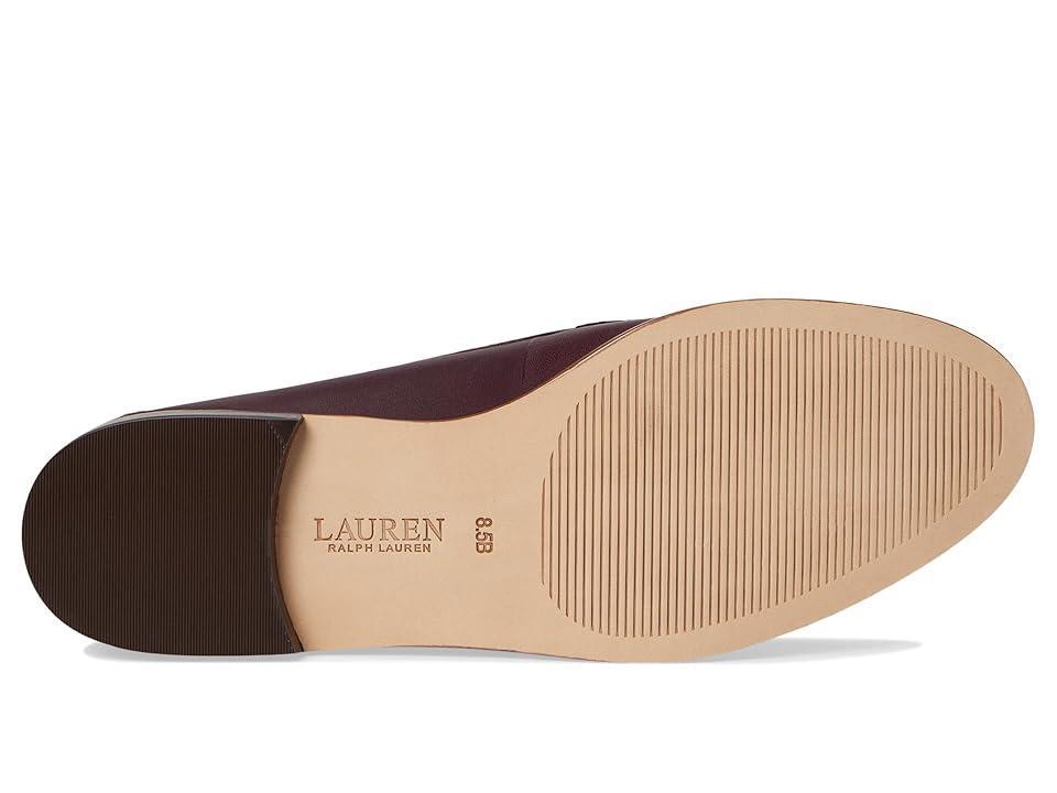 Lauren Ralph Lauren Wynnie Nappa Leather Loafer (Pinot Noir) Women's Shoes Product Image