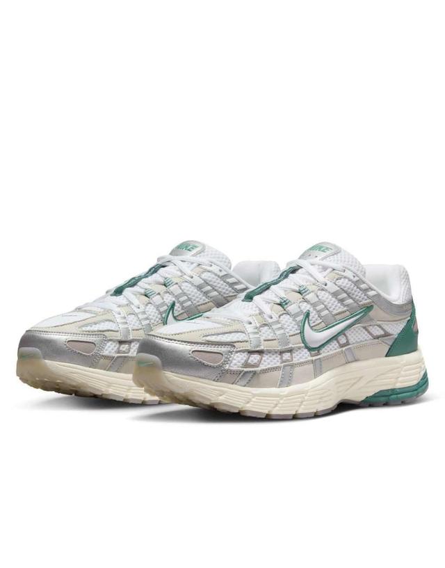 Nike P-6000 PRM sneakers in white and dark green Product Image