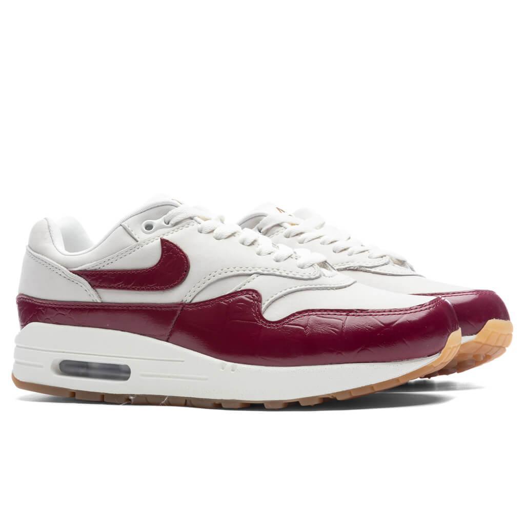 Women's Air Max 1 LX - Sail/Team Red/Gum Light Brown Female Product Image