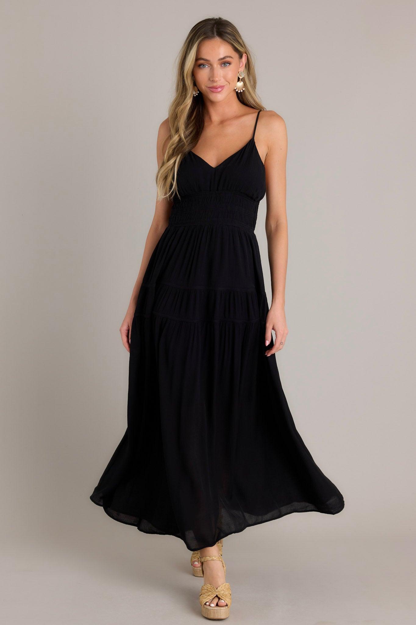 Skyline Grace Black Maxi Dress Product Image