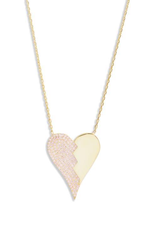 SHYMI Half Pav Heart Pendant Necklace Product Image