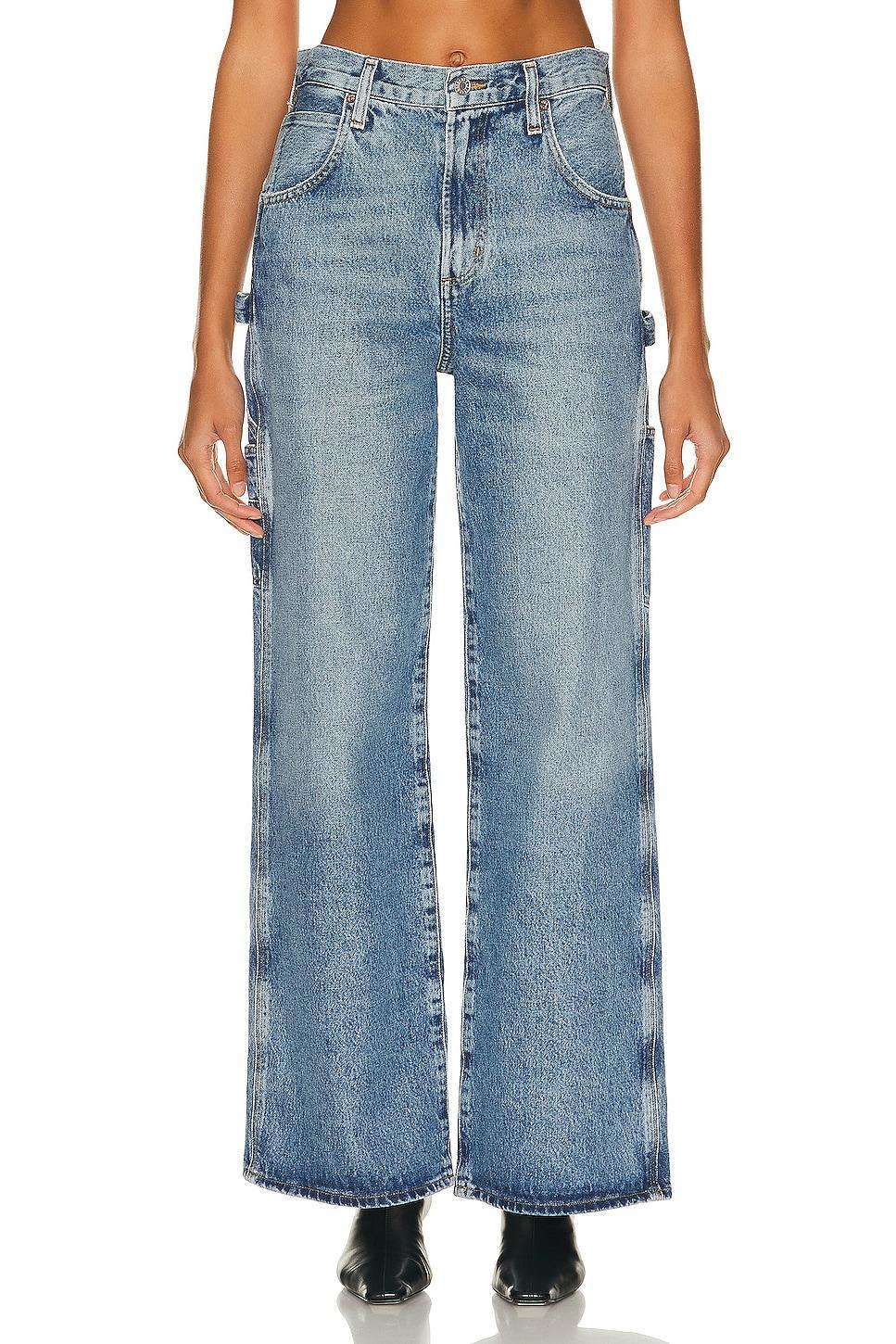 Womens Magda Carpenter Wide-Leg Jeans Product Image