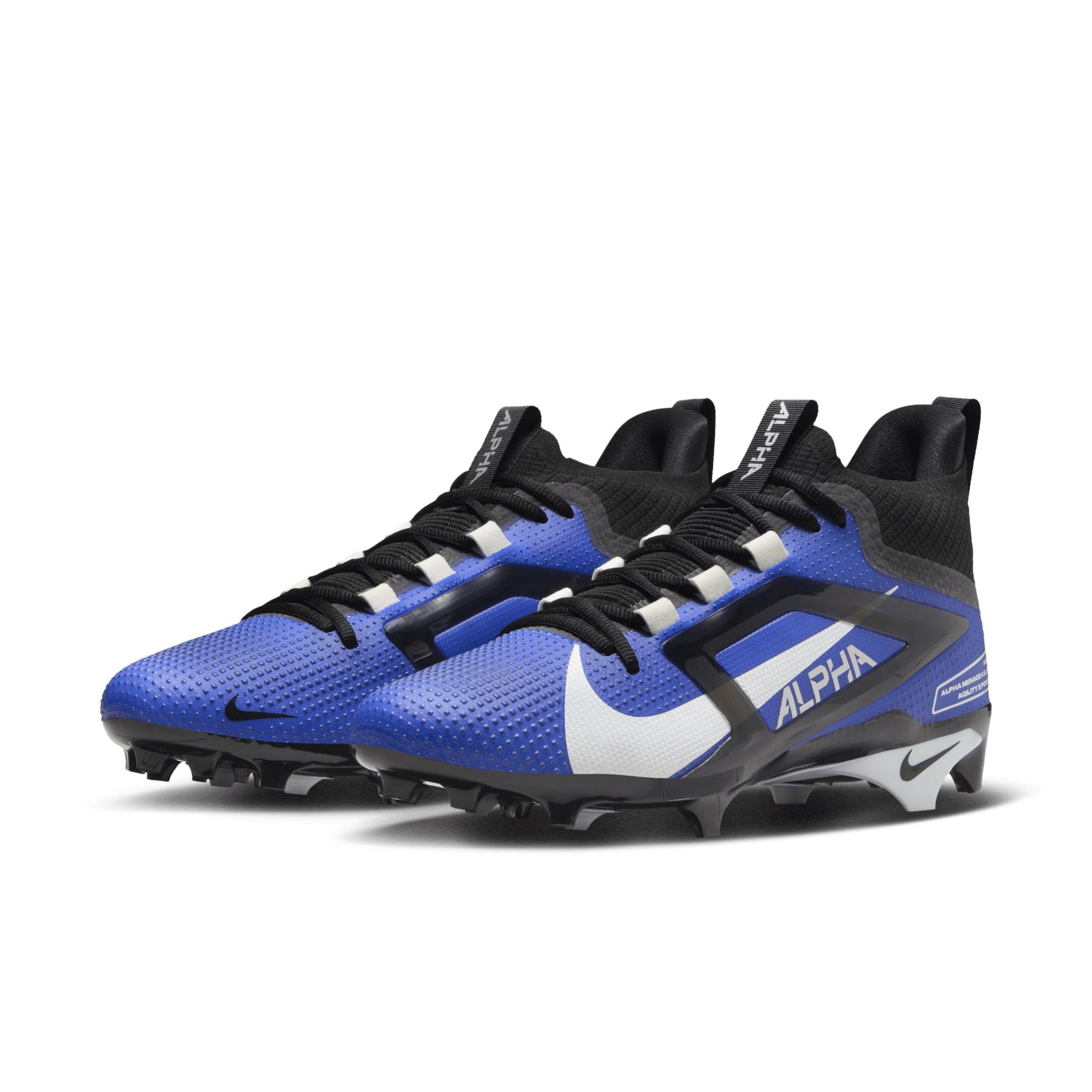 Nike Mens Alpha Menace 4 Elite - Football Shoes Hyper Royal/White/Mid Navy Product Image