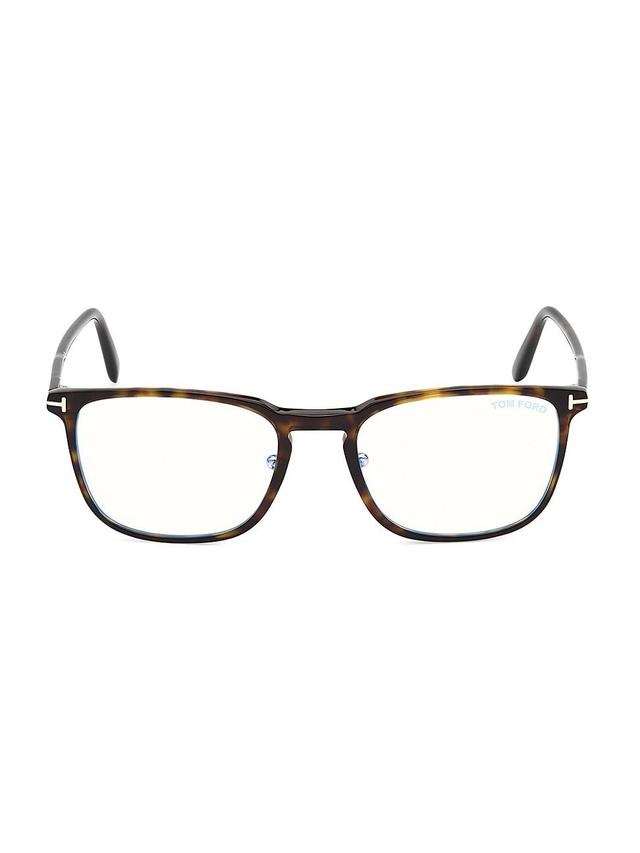 Mens 53MM Blue Filter Square Glasses Product Image