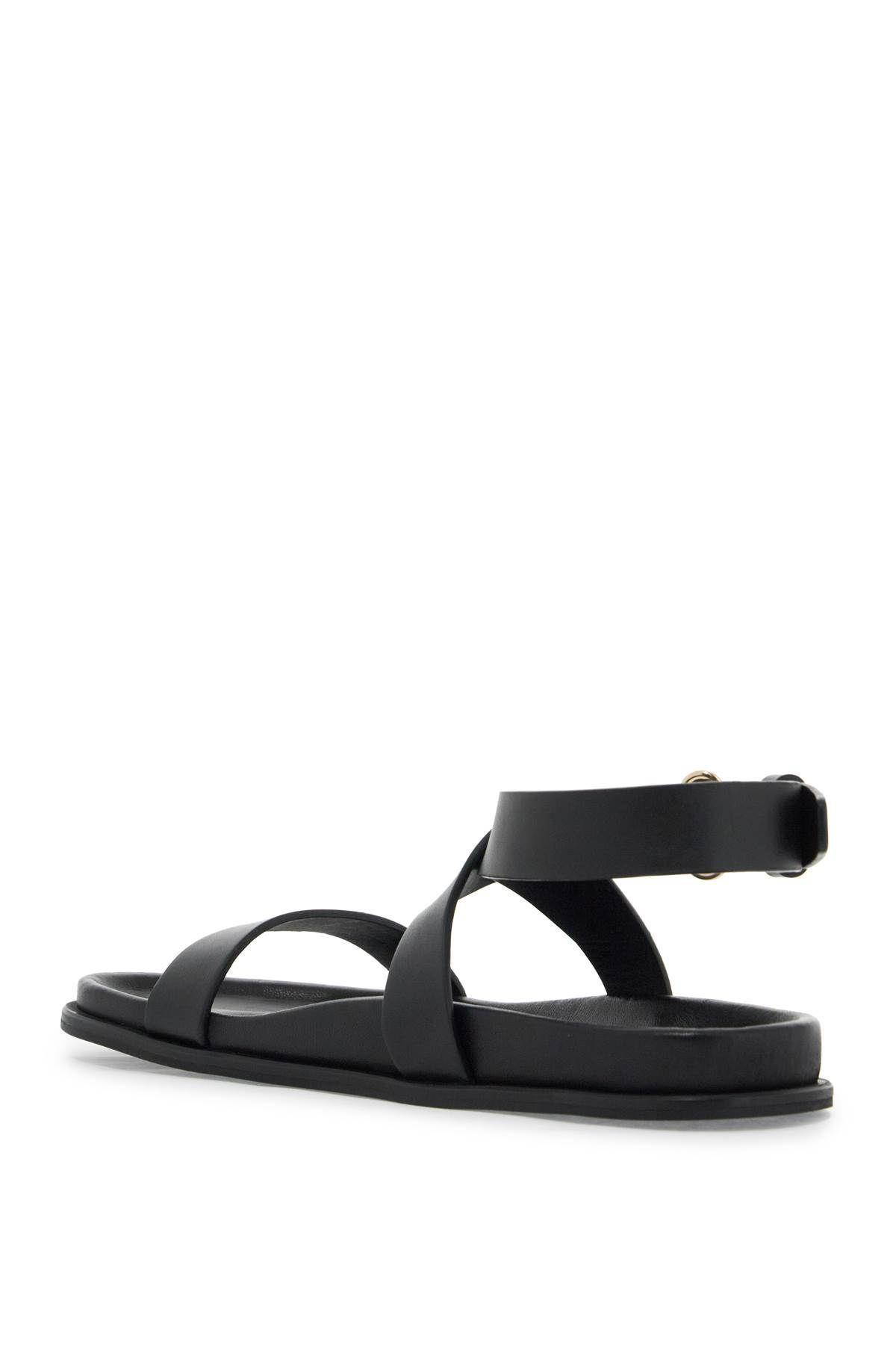 20mm The Leather Chunky Sandals In Black Product Image