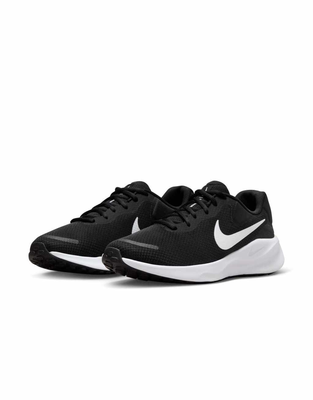 Nike Revolution 7 sneakers in black and white Product Image