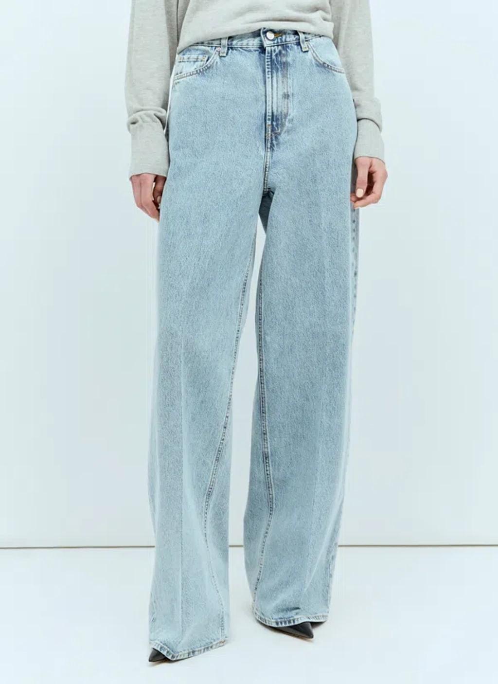 Wide-leg Jeans In Blue product image