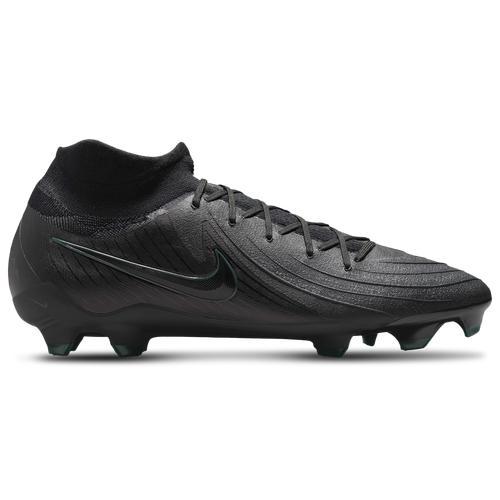 Nike Mens Nike Phantom Luna II Pro FG - Mens Soccer Shoes Black/Black/Deep Jungle Product Image