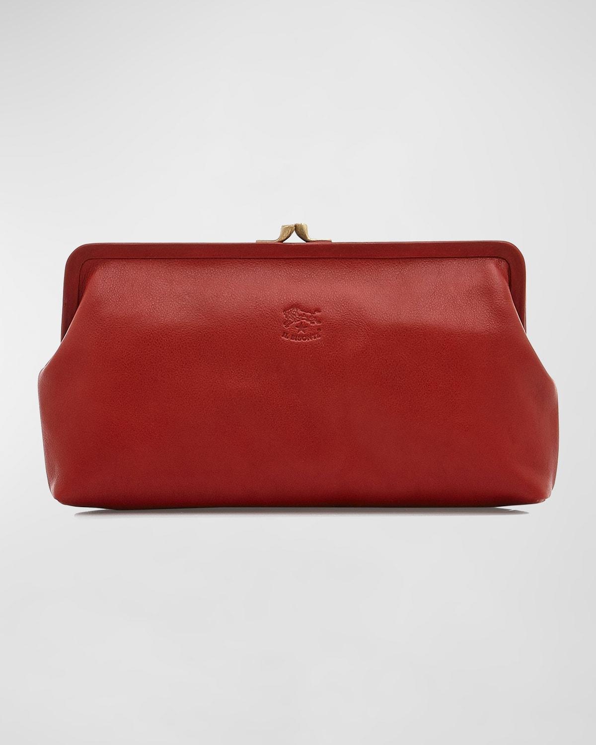 Womens Manuela Leather Clutch Product Image