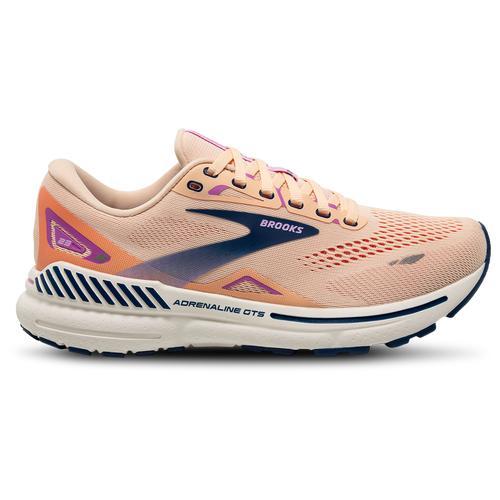 Brooks Womens Brooks Adrenaline GTS 23 - Womens Shoes Apricot/Estate Blue/Orchid Product Image