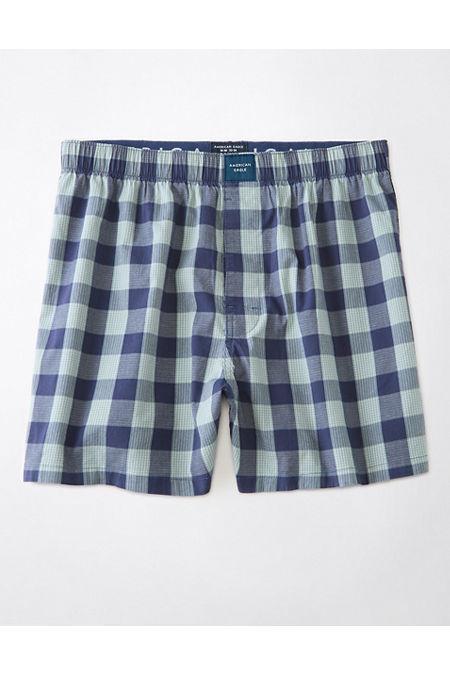 AEO Plaid Stretch Boxer Short Mens Product Image