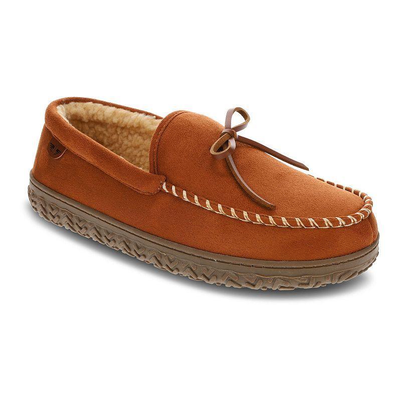 Dockers Rugged Boater Mens Moccasin Slippers Beig/Green Product Image