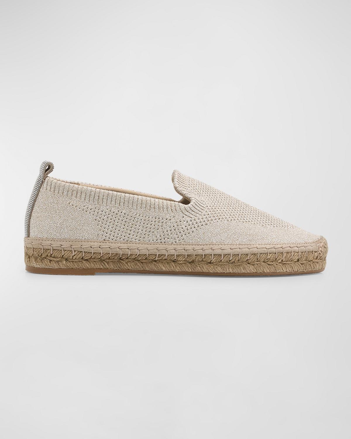 Womens Metallic Viscose Espadrilles Product Image