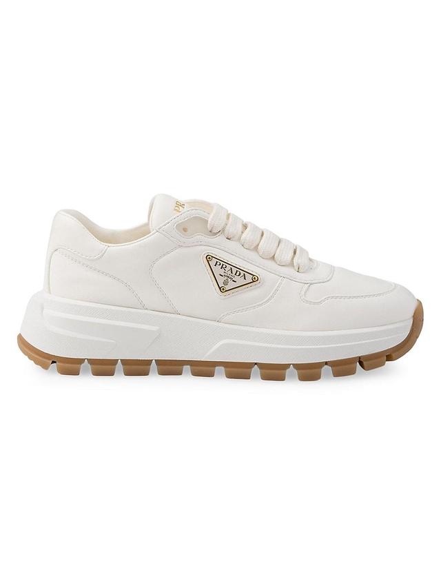 Womens Leather Sneakers Product Image