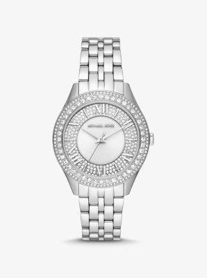 Michael Kors Womens Harlowe Three-Hand Gold-Tone Stainless Steel Bracelet Watch, 38mm Product Image