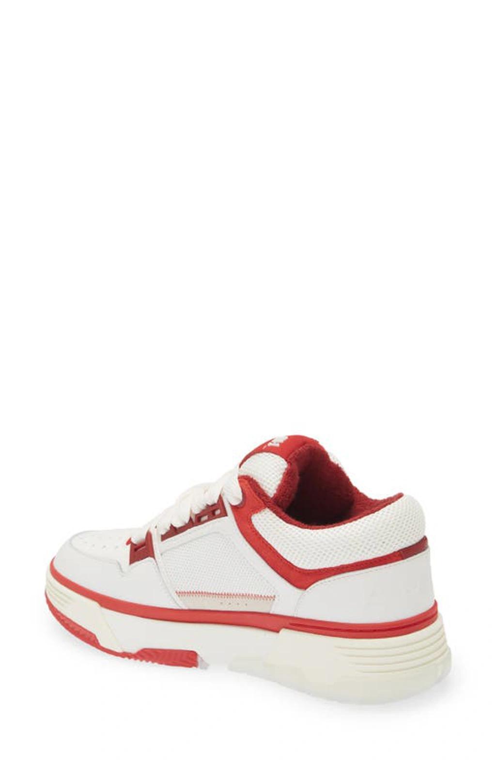 AMIRI Ma-1 Platform Skate Sneaker In White Red Product Image