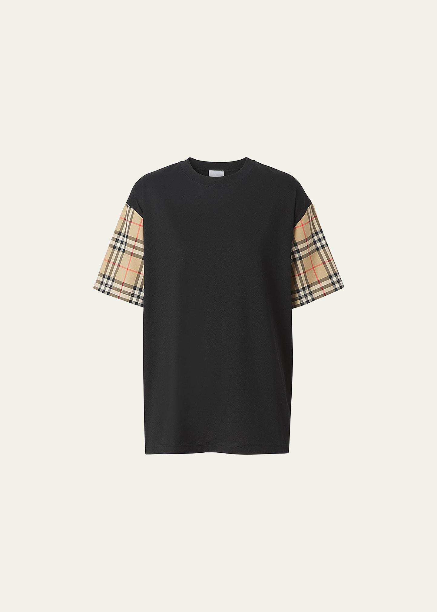 Oversized Vintage Check T-Shirt Product Image