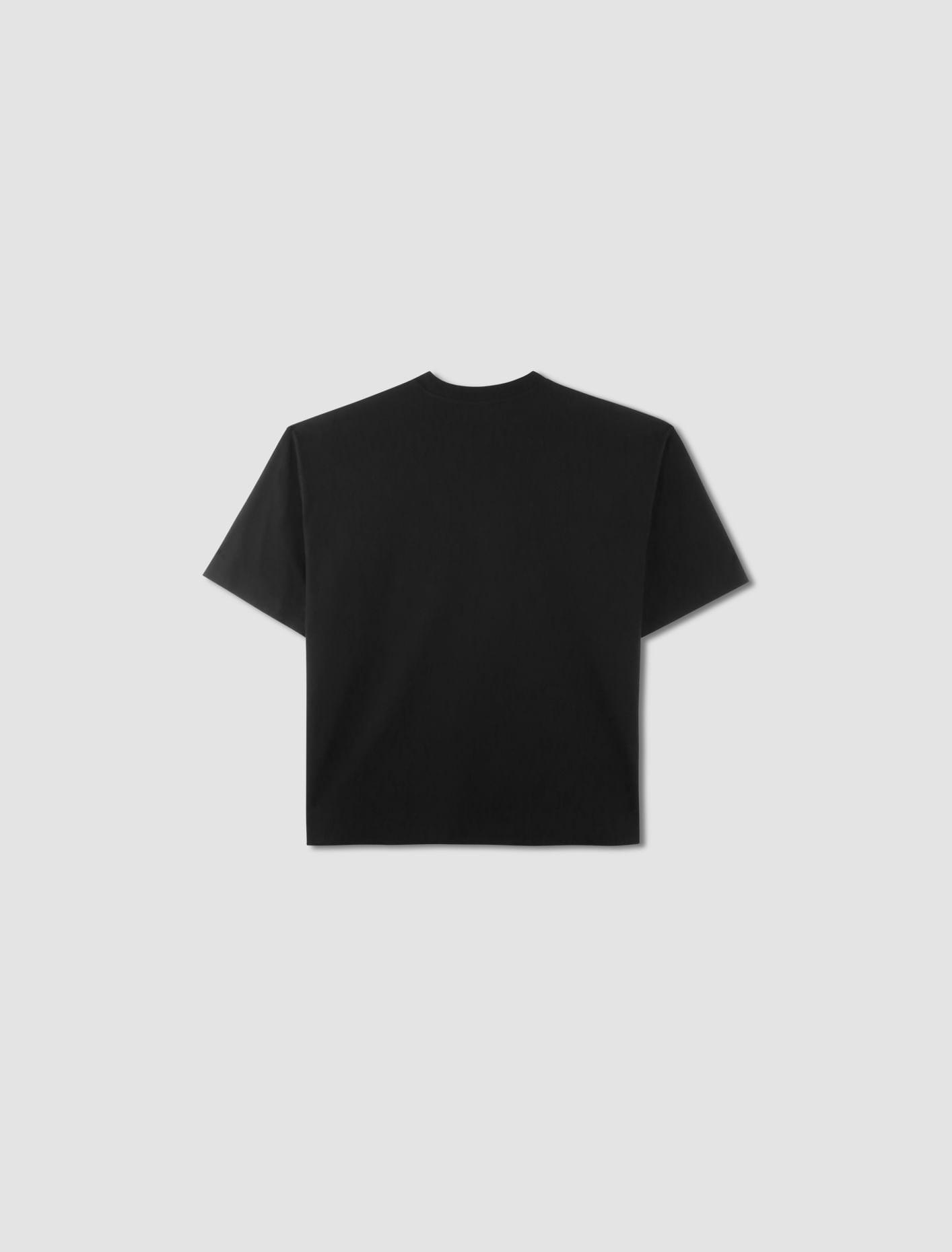 Black Dropped Shoulders T-shirt Product Image