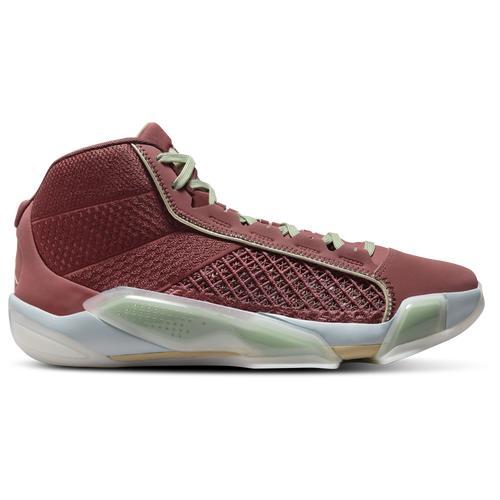 Jordan Mens Jordan Air Jordan XXXVIII - Mens Basketball Shoes Cedar/Metallic Gold Grain/Light Pumice Product Image