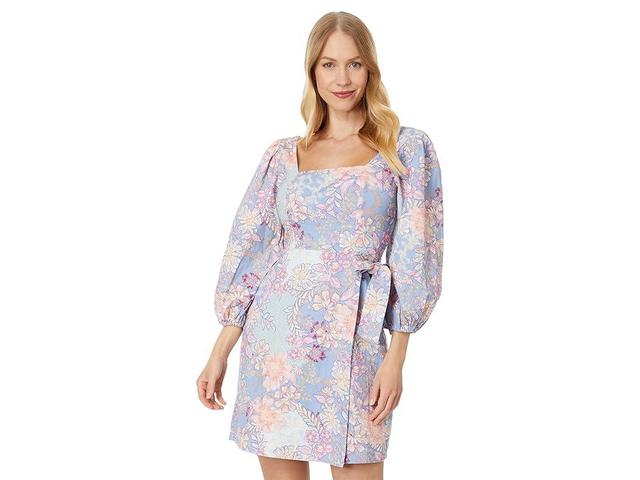 Vince Camuto Floral Balloon Sleeve Minidress Product Image