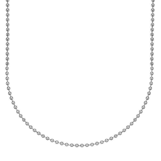 Mens LYNX Stainless Steel Bead Chain Necklace Product Image