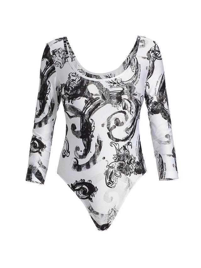 Womens Watercolor Barocco Bodysuit Product Image