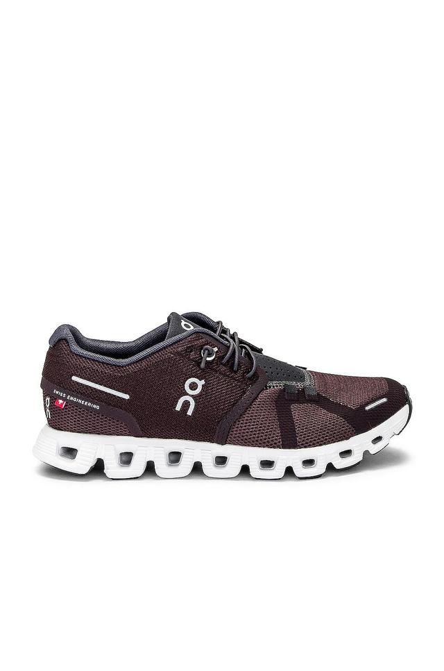 On Cloud 5 Sneaker in Mulberry & Eclipse - Burgundy. Size 5.5 (also in 5). Product Image