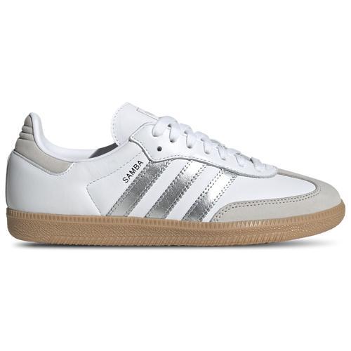 adidas Originals Womens Samba - Shoes White/Silver Product Image