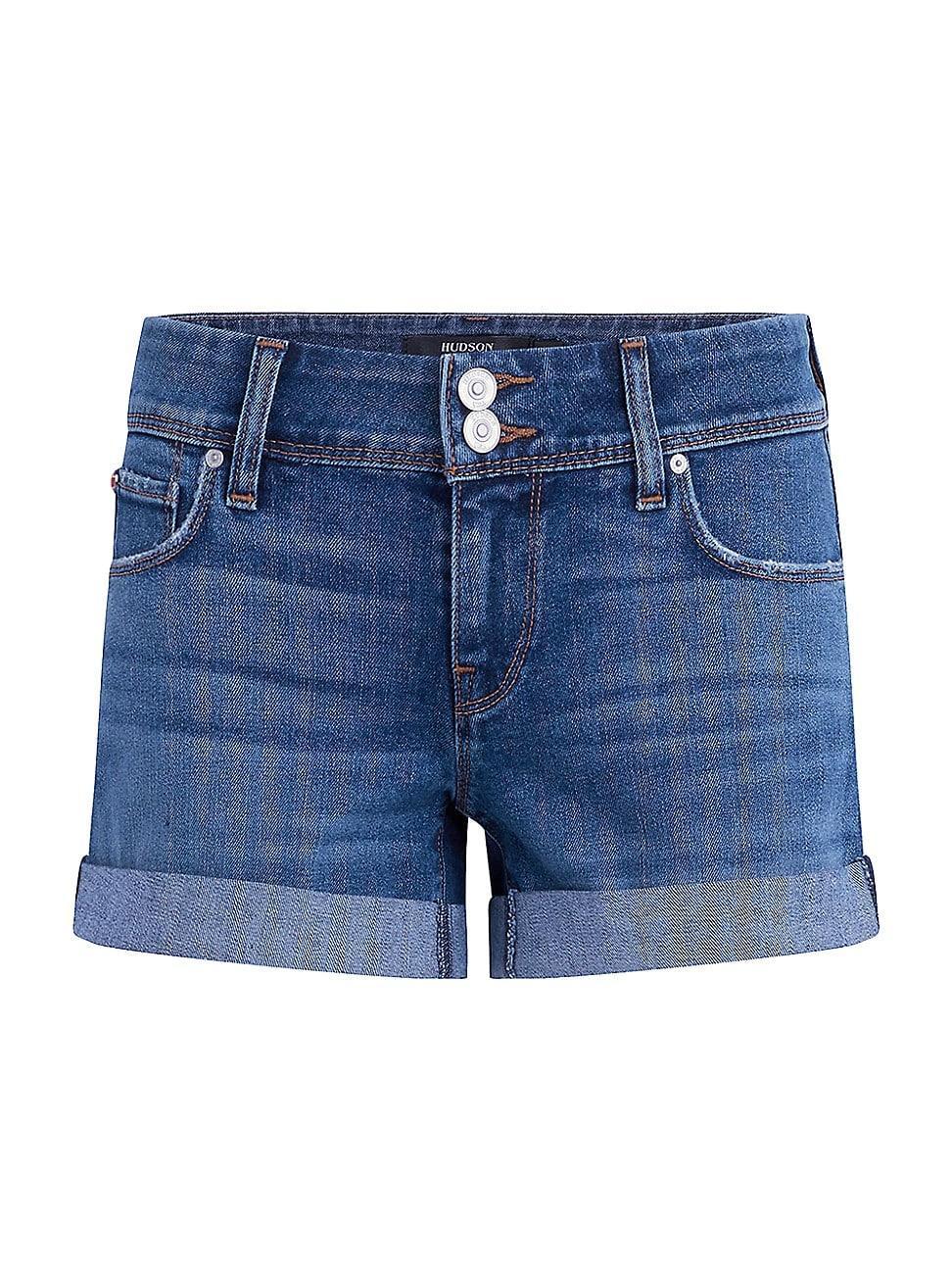 Womens Croxley Rolled Denim Shorts Product Image