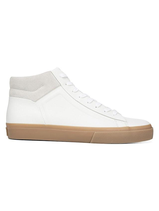 Vince Mens Fynn Leather High-Top Sneakers Product Image