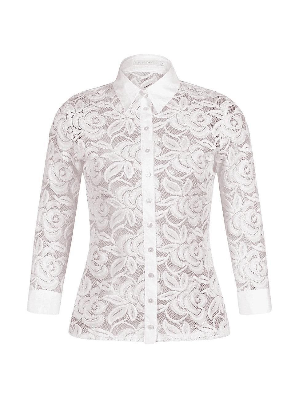 Womens Vaerys Floral Lace Blouse Product Image